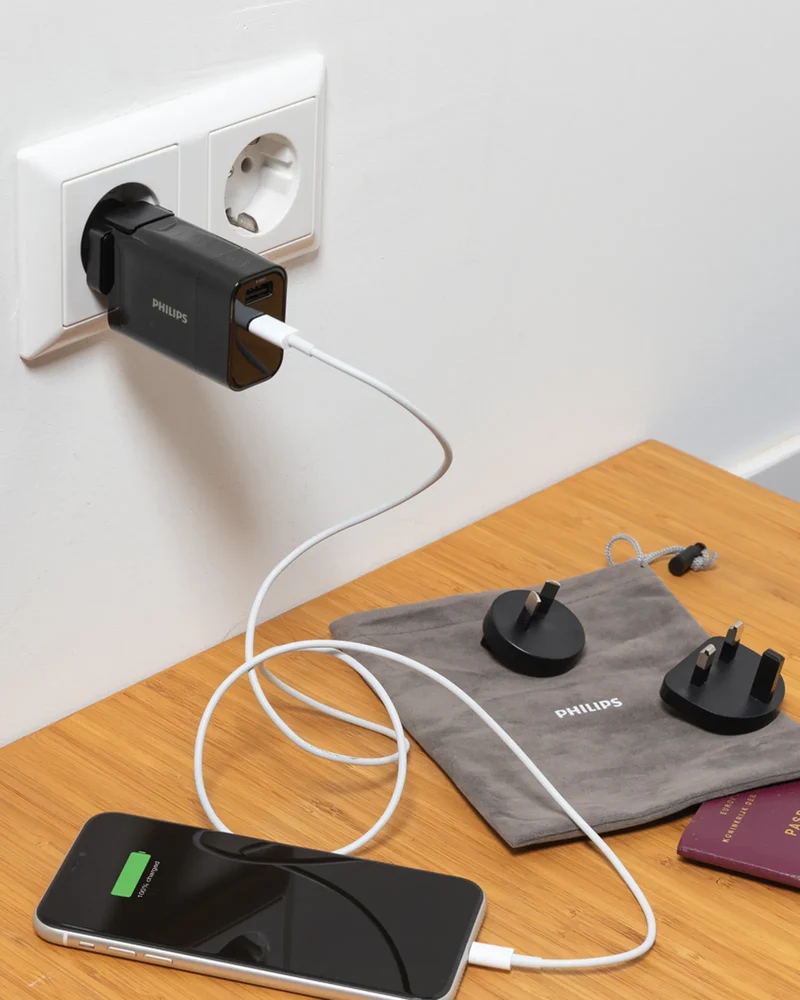Cargador de viaje Philips USB 30W para personalizar