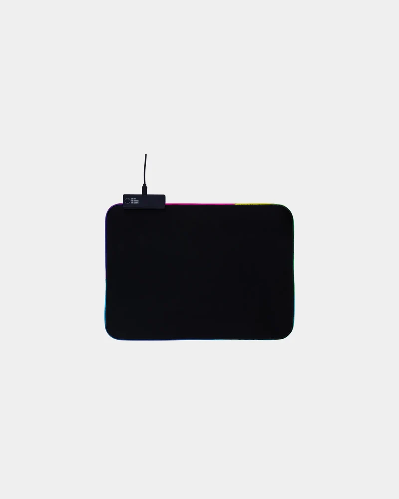 Alfombrilla gaming RGB nailon 15 modos para personalizar