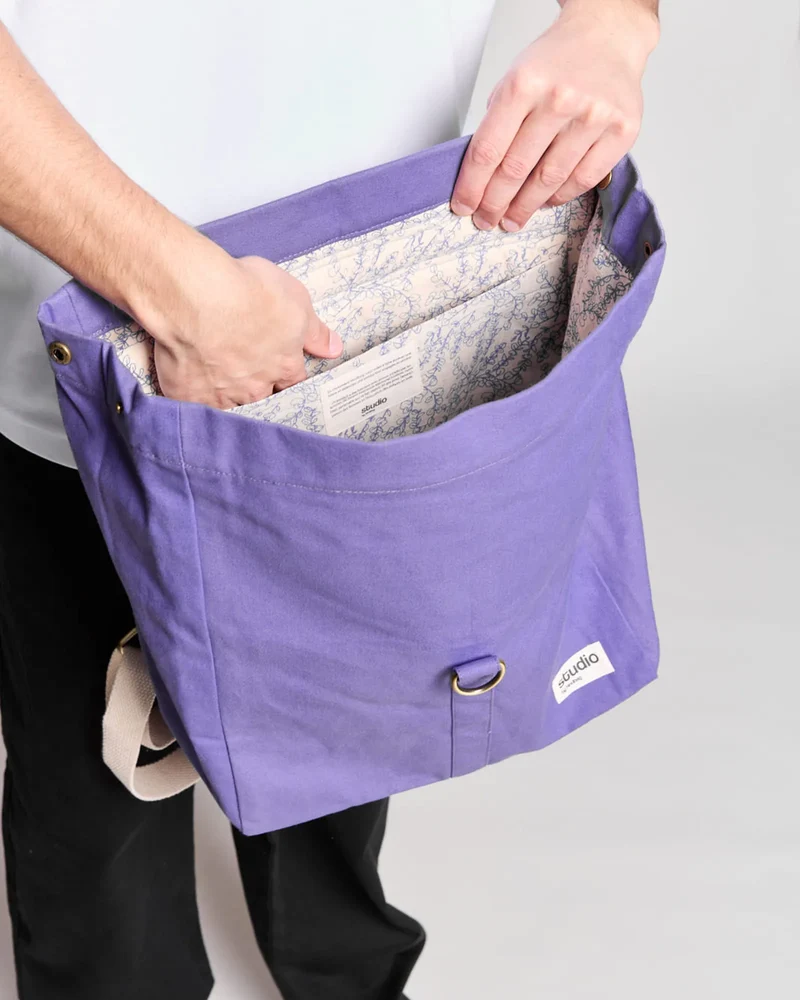 Mochila algodón orgánico Hindbag Oscar para personalizar