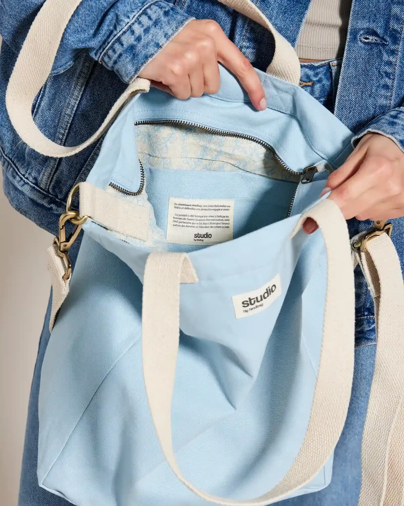 Bolsa tote algodón orgánico Hindbag Evan para personalizar