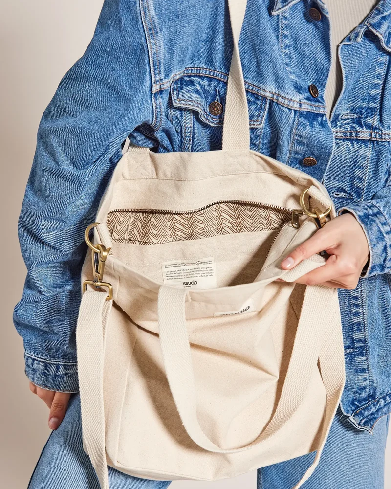 Bolsa tote algodón orgánico Hindbag Evan para personalizar