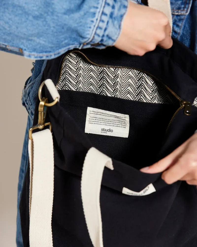Bolsa tote algodón orgánico Hindbag Evan para personalizar