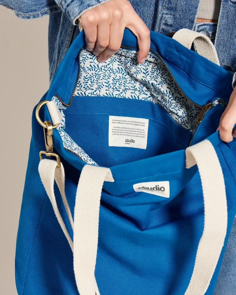 Bolsa tote algodón orgánico Hindbag Evan para personalizar