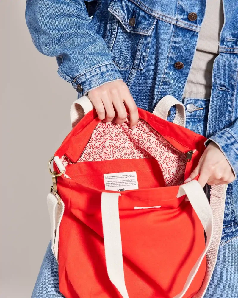 Bolsa tote algodón orgánico Hindbag Evan para personalizar
