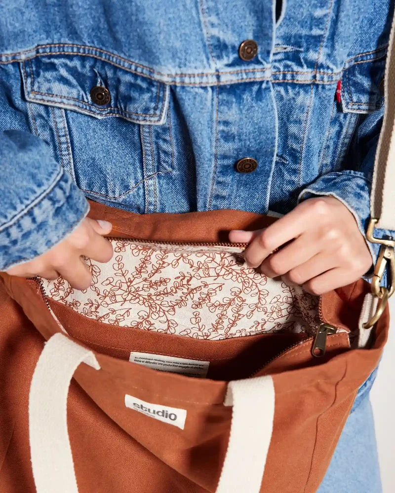 Bolsa tote algodón orgánico Hindbag Evan para personalizar
