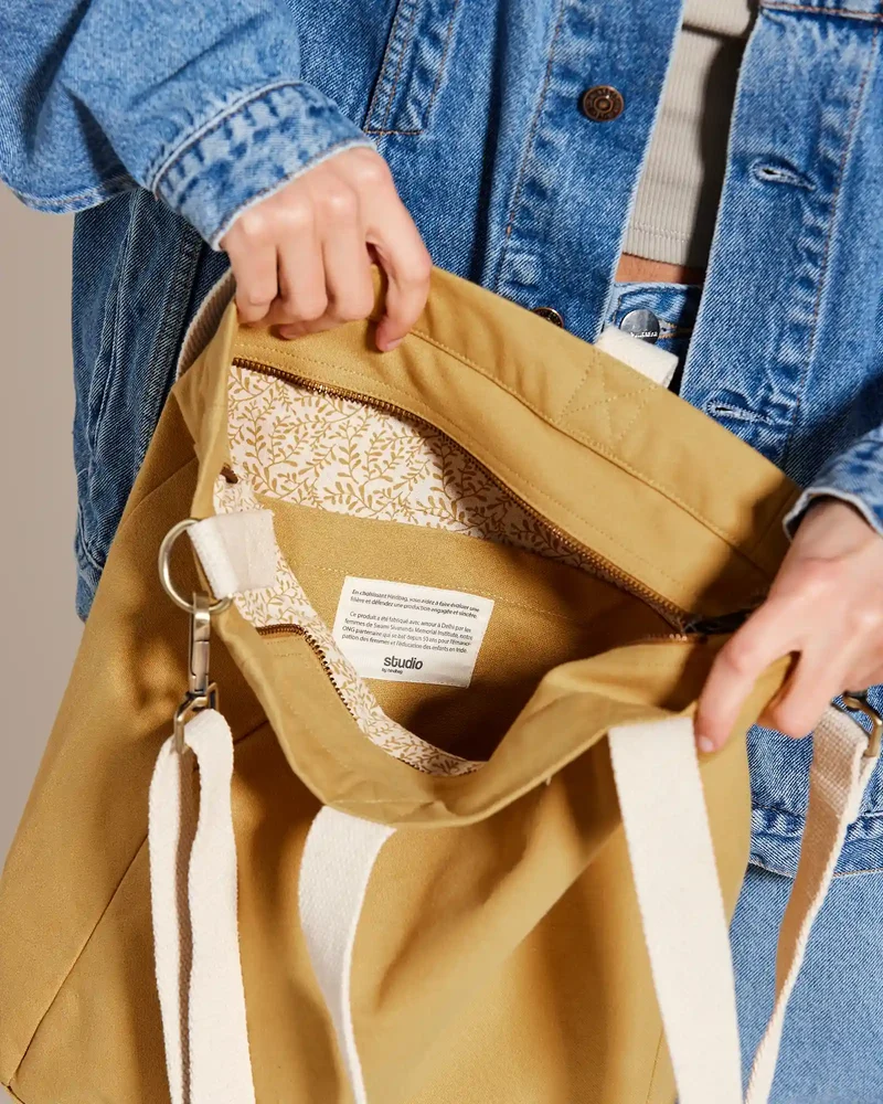 Bolsa tote algodón orgánico Hindbag Evan para personalizar