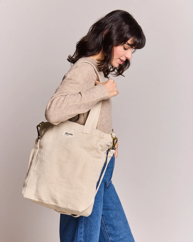 Bolsa tote algodón orgánico Hindbag Evan para personalizar