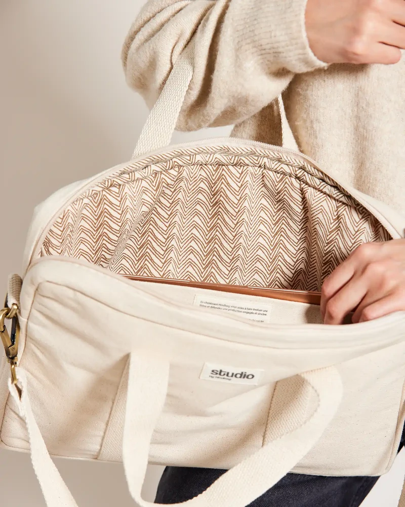Bolsa para portátil algodón orgánico para personalizar