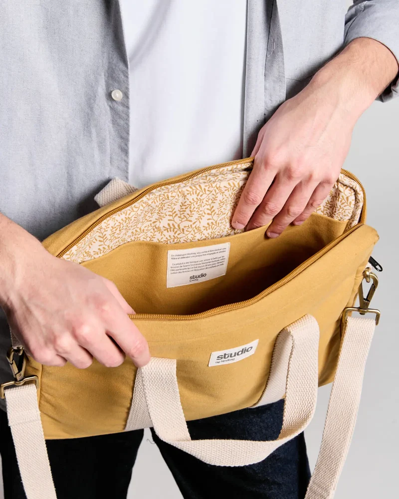 Bolsa para portátil algodón orgánico para personalizar