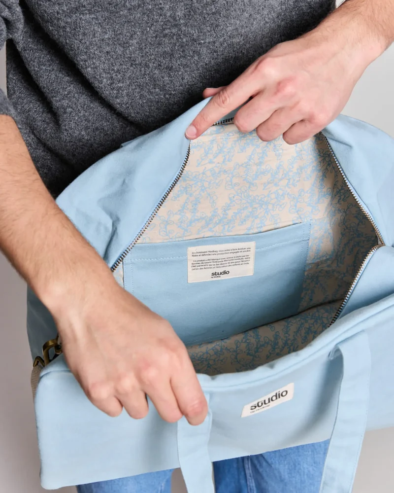 Bolsa bowling algodón orgánico Hindbag para personalizar
