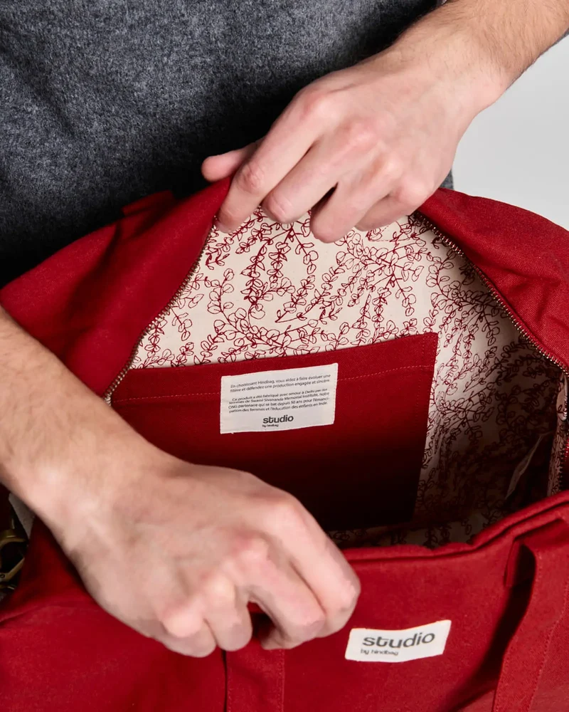 Bolsa bowling algodón orgánico Hindbag para personalizar