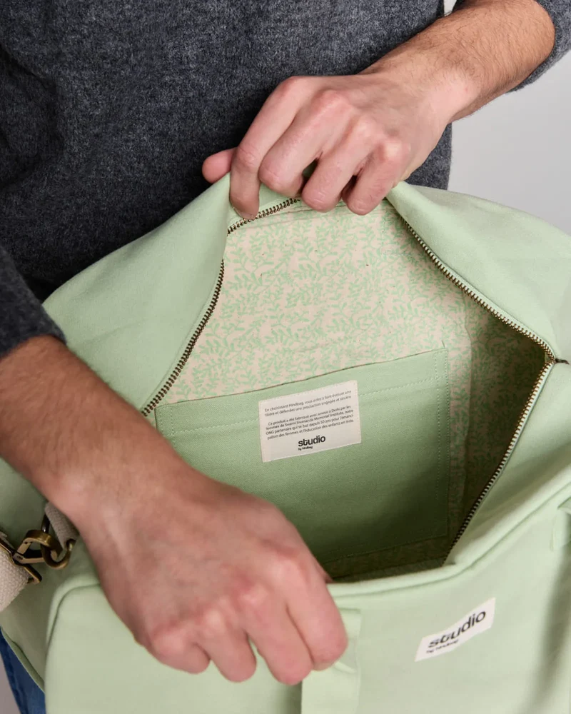Bolsa bowling algodón orgánico Hindbag para personalizar
