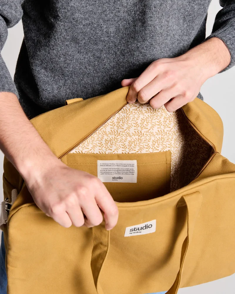 Bolsa bowling algodón orgánico Hindbag para personalizar