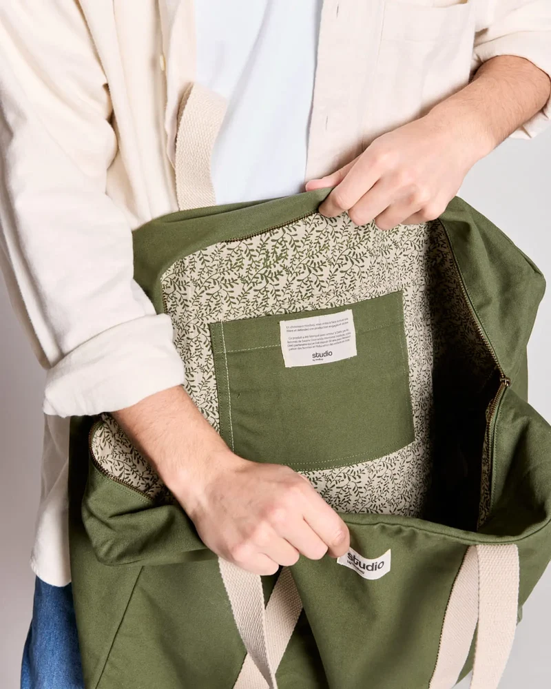 Bolsa de viaje algodón orgánico Hindbag para personalizar