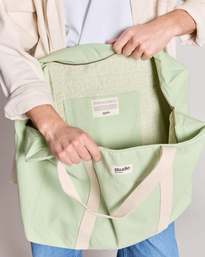 Bolsa de viaje algodón orgánico Hindbag para personalizar