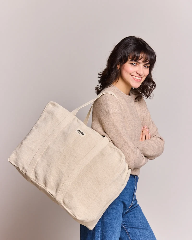 Bolsa de viaje algodón orgánico Hindbag para personalizar