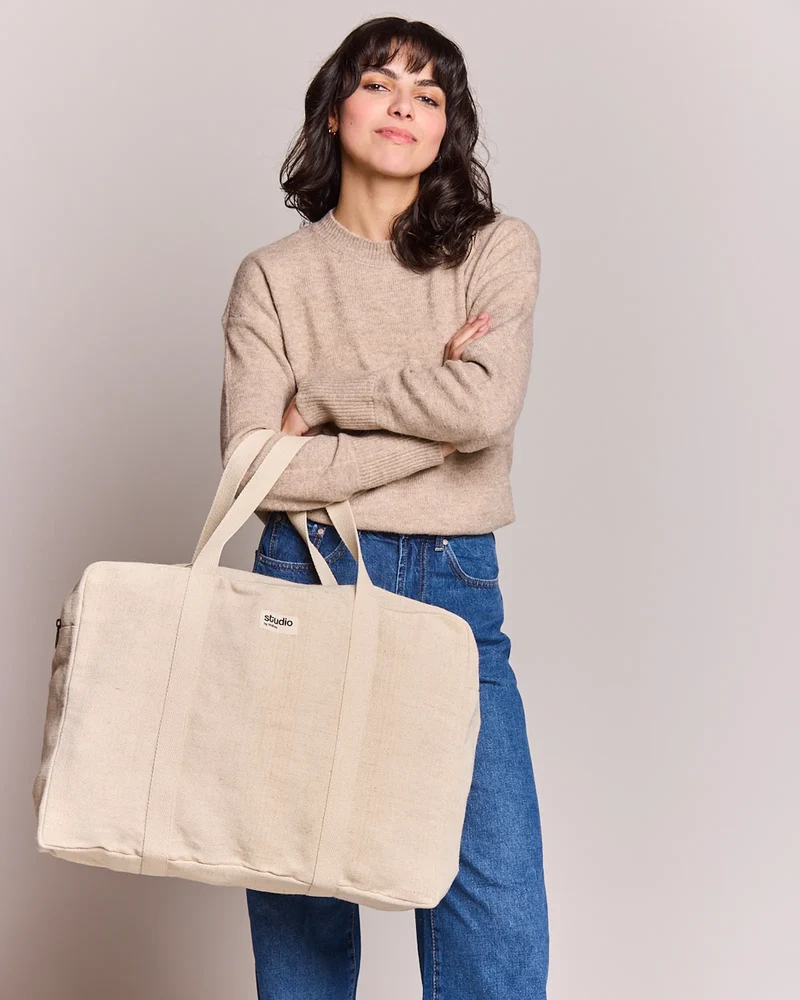 Bolsa de viaje algodón orgánico Hindbag para personalizar