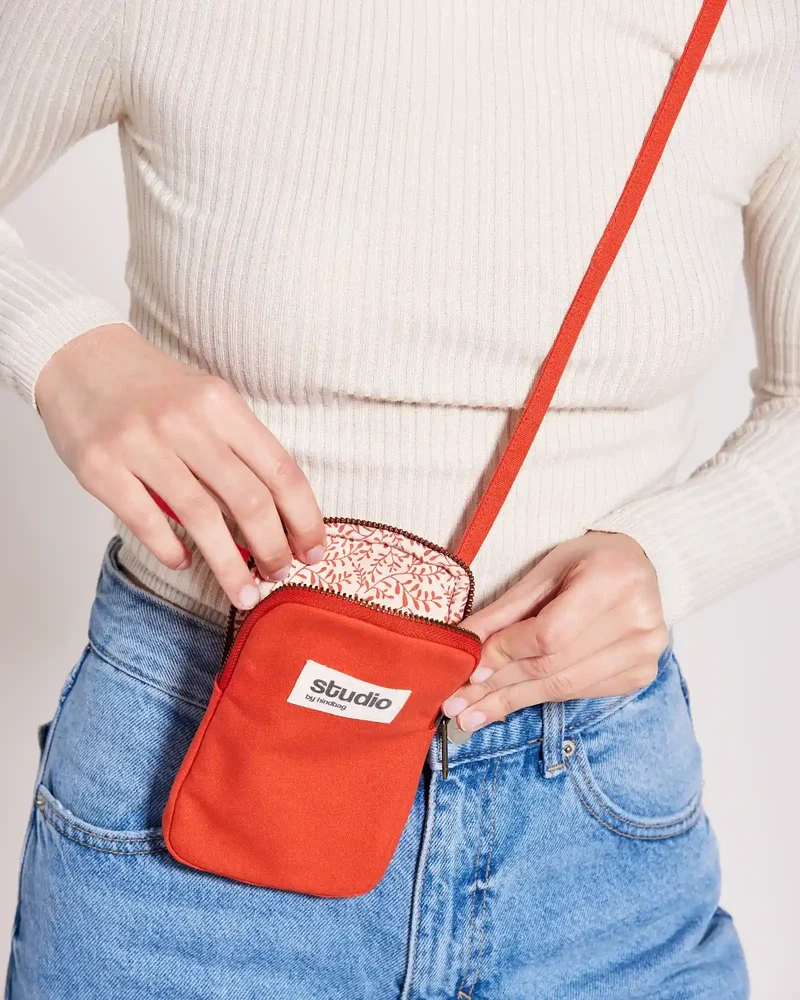 Funda móvil algodón orgánico Hindbag Théo para personalizar