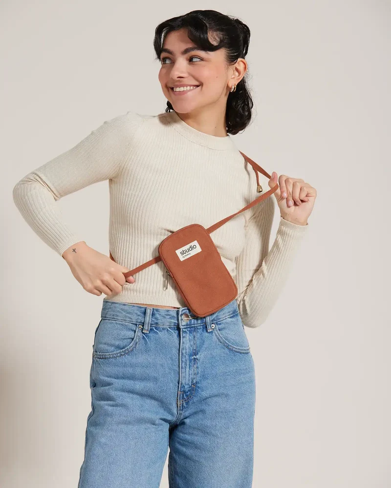 Funda móvil algodón orgánico Hindbag Théo para personalizar