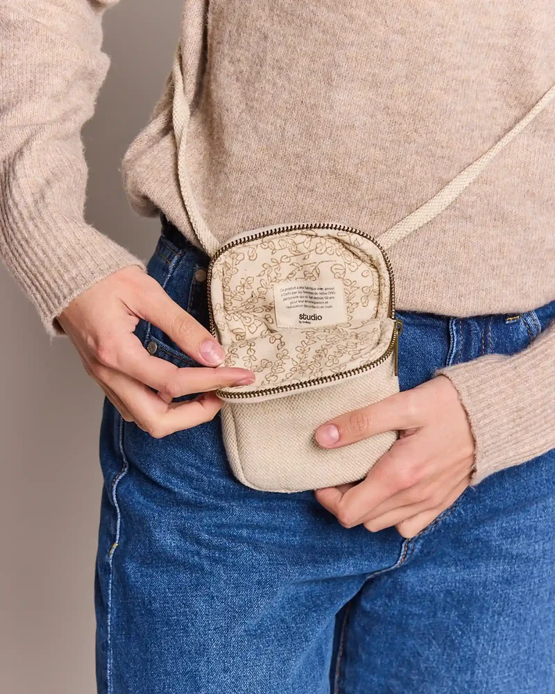 Funda móvil algodón orgánico Hindbag Théo para personalizar