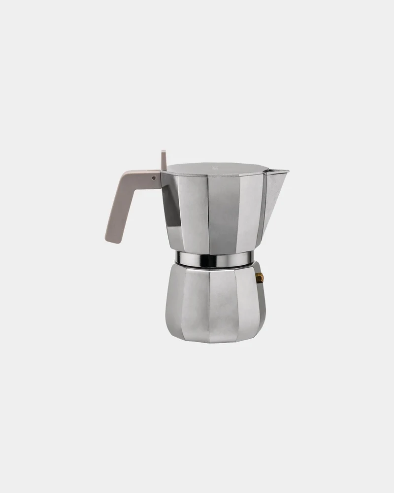 Cafetera de aluminio fundido Alessi Moka para personalizar