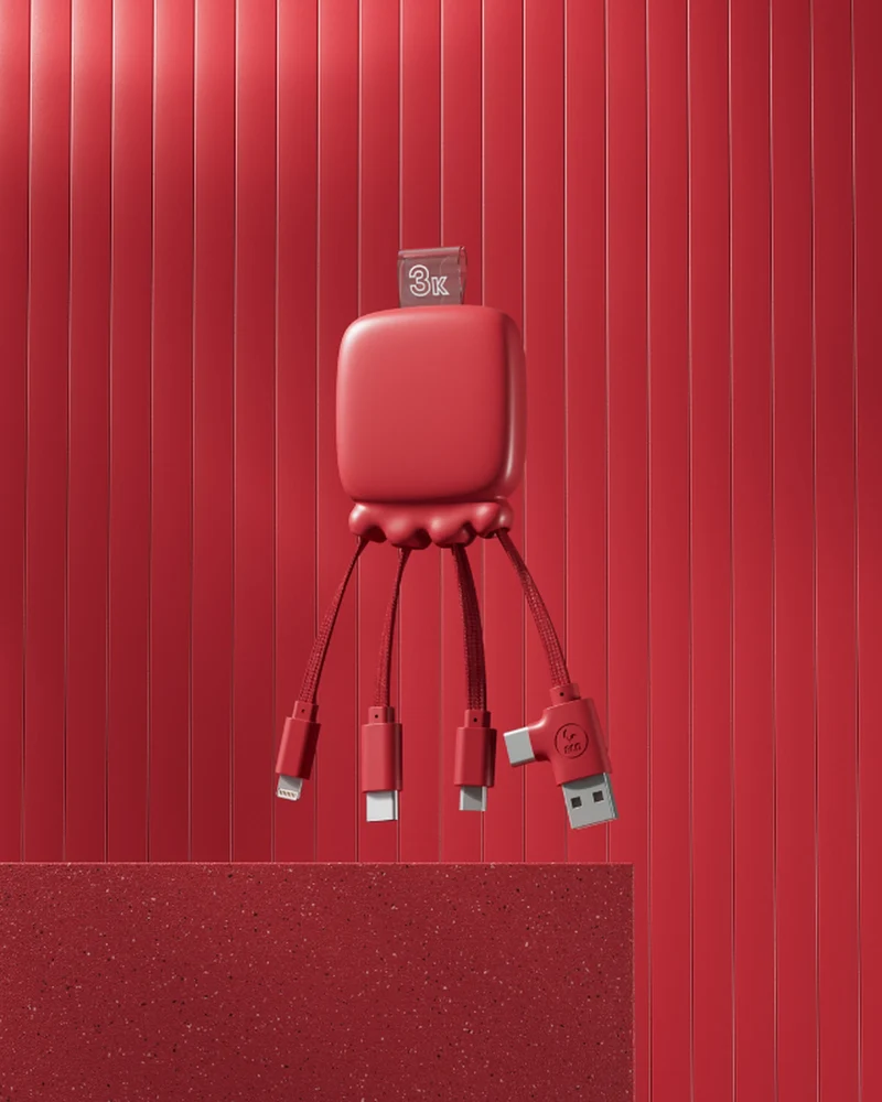 Power bank multicable plástico reciclado para personalizar