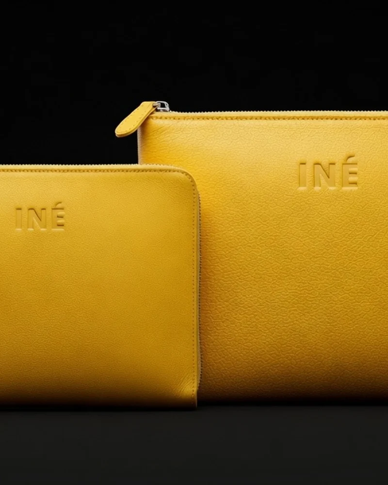 Funda de cuero reciclado Ine 10/11" para personalizar