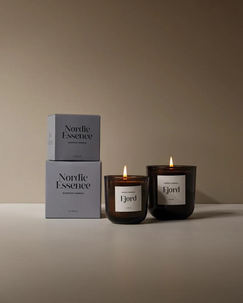 Vela perfumada Vinga Nordic cera de soja para personalizar
