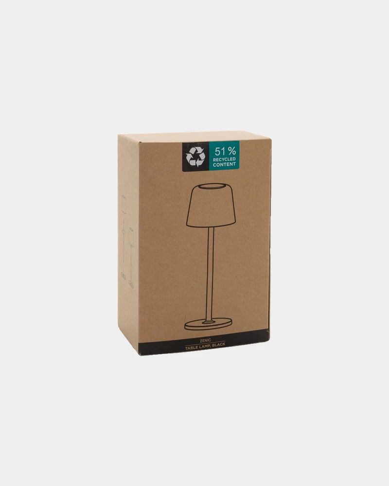 Lámpara de mesa reciclada RCS Zenic para personalizar