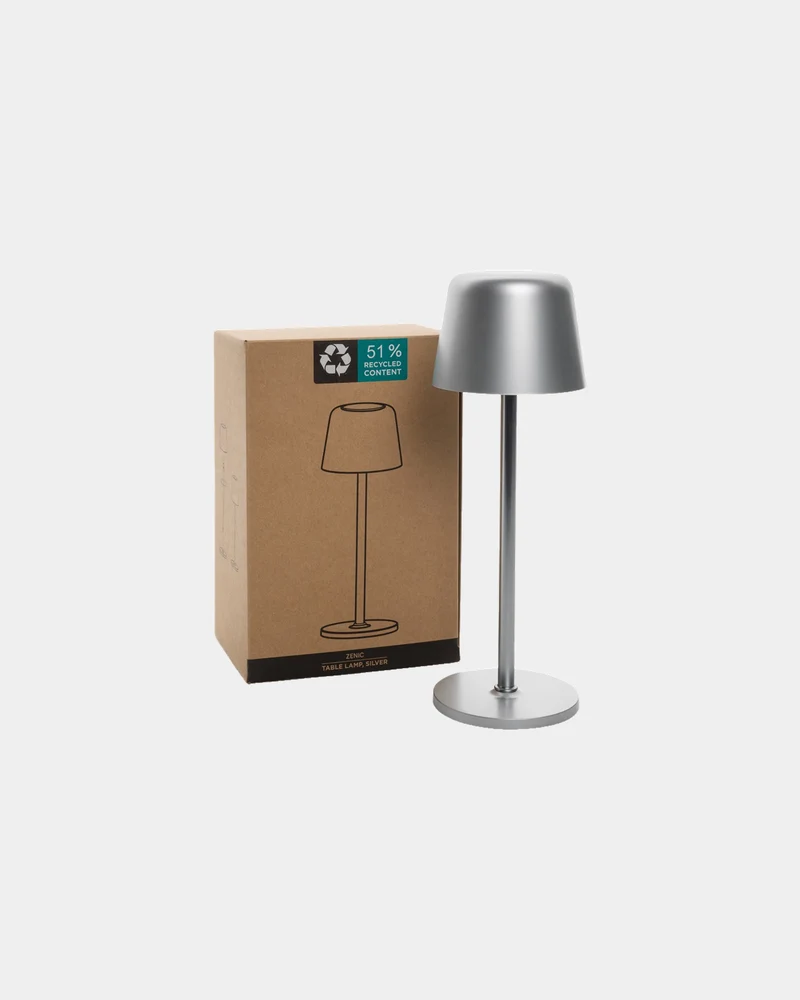 Lámpara de mesa reciclada RCS Zenic para personalizar