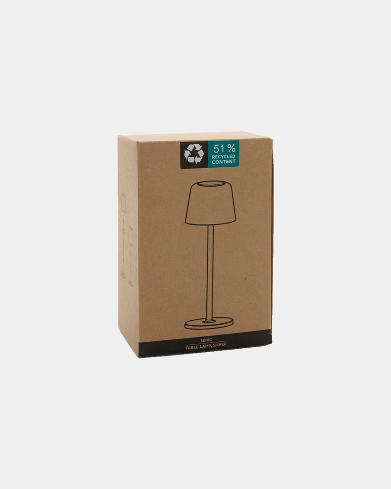 Lámpara de mesa reciclada RCS Zenic para personalizar