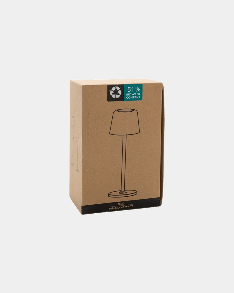 Lámpara de mesa reciclada RCS Zenic para personalizar