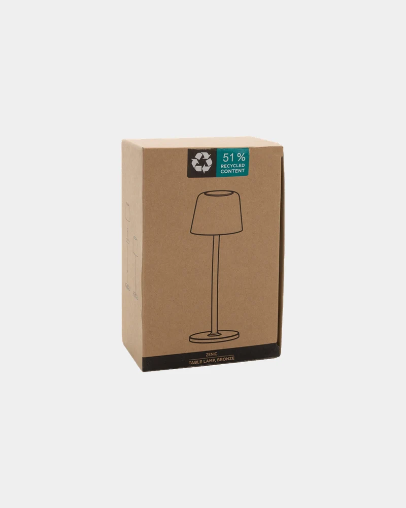 Lámpara de mesa reciclada RCS Zenic para personalizar