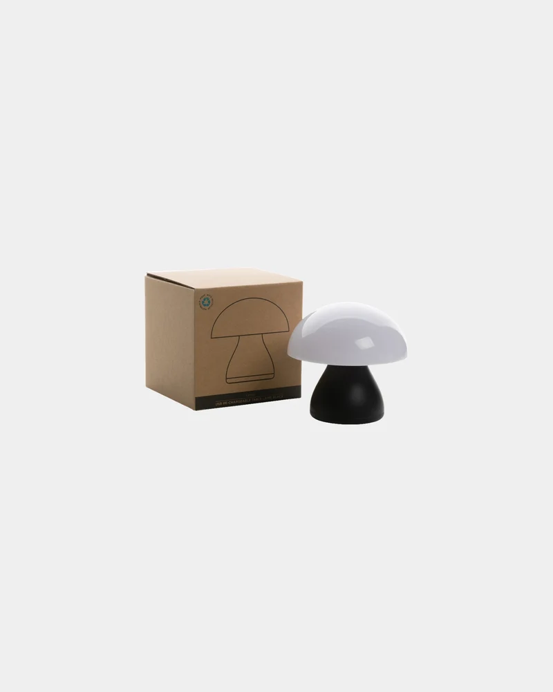 Lámpara de mesa reciclada RCS USB para personalizar