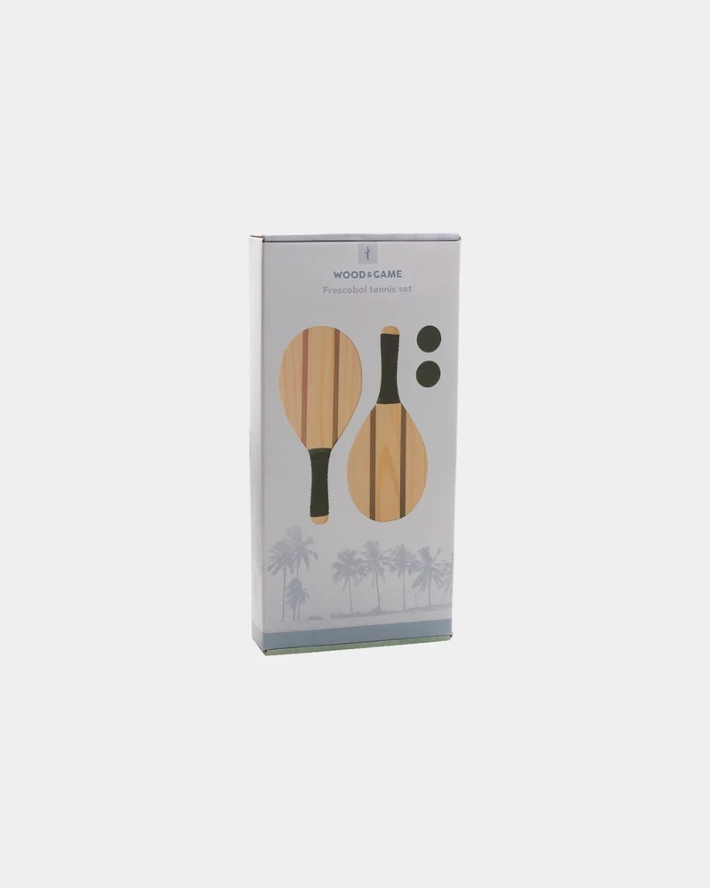 Set de raquetas frescobol de madera para personalizar