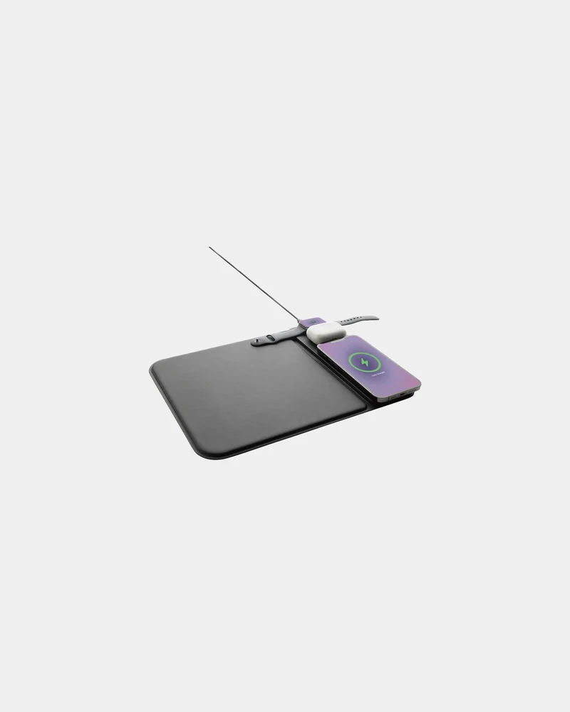 Alfombrilla cargador inalámbrico 15W PU para personalizar