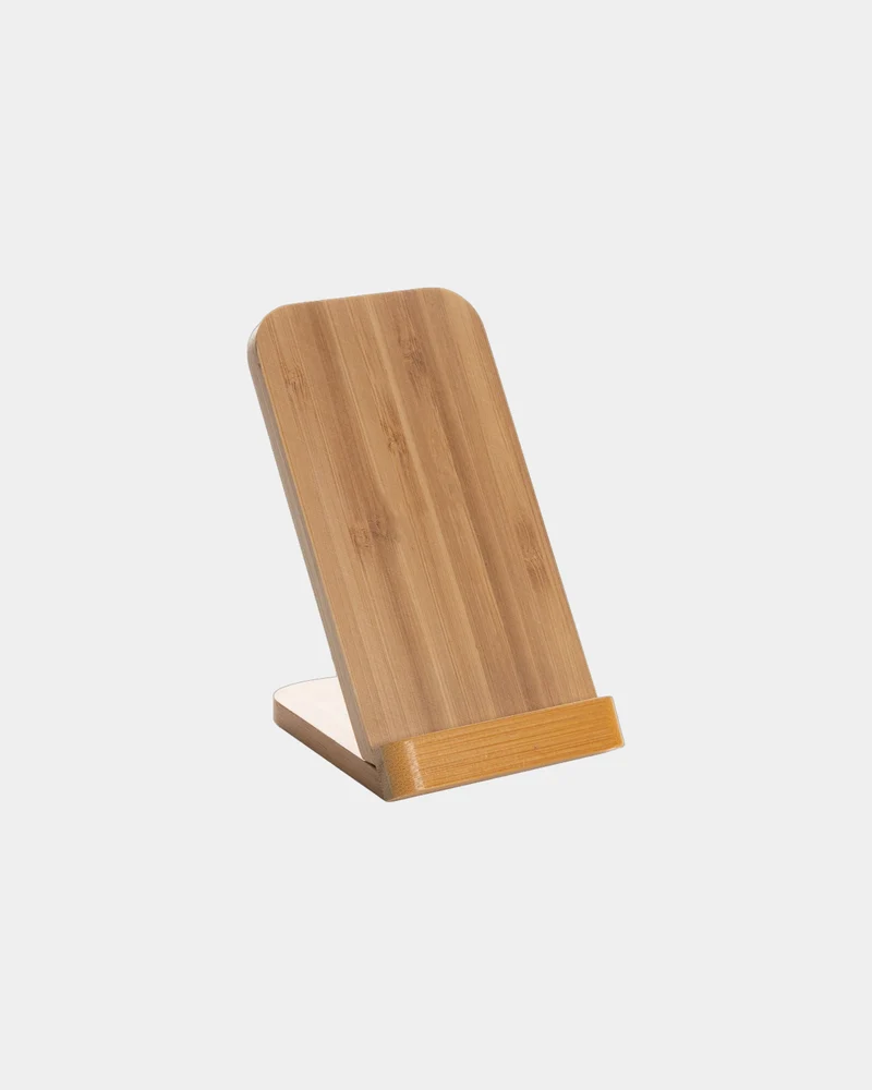 Cargador inalámbrico bambú FSC 5W para personalizar