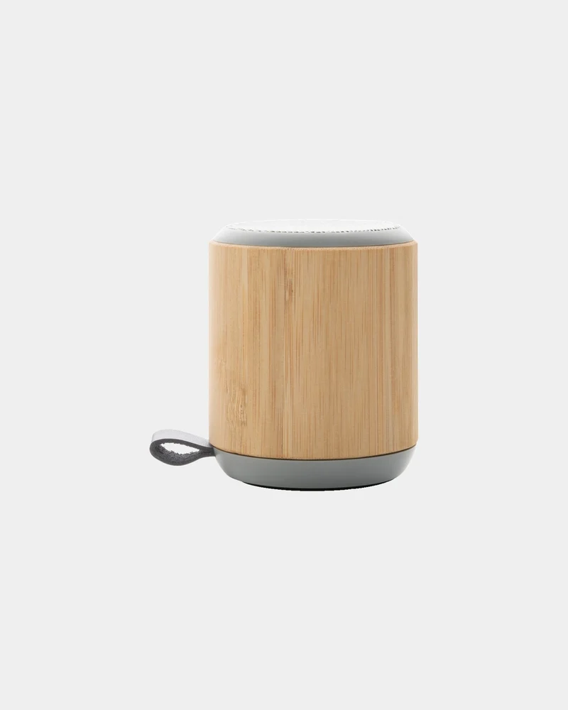 Altavoz de bambú y tela 3W para personalizar