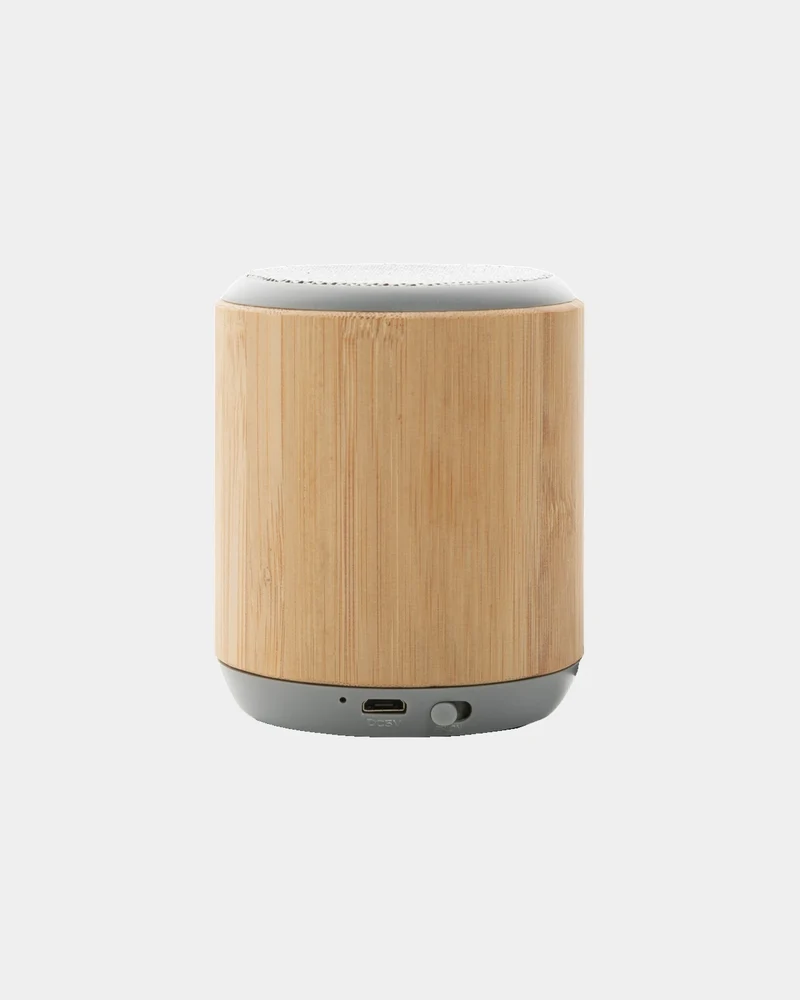 Altavoz de bambú y tela 3W para personalizar