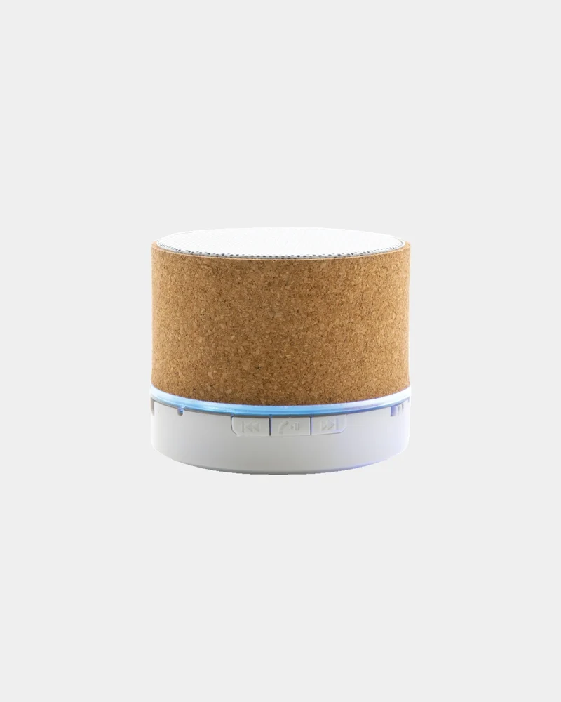 Altavoz de corcho FSC con grabado para personalizar