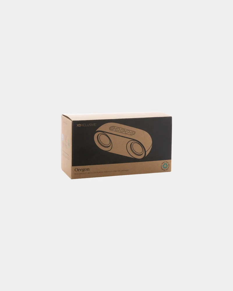 Altavoz reciclado corcho FSC 10W para personalizar