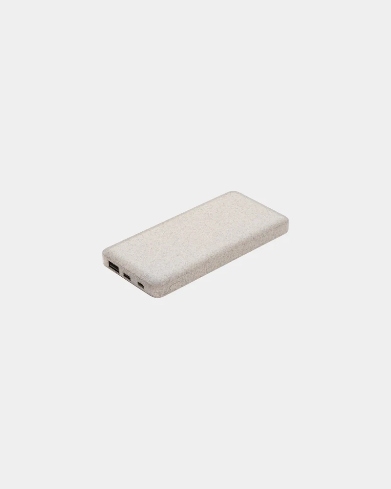 Power bank fibra de paja de trigo para personalizar