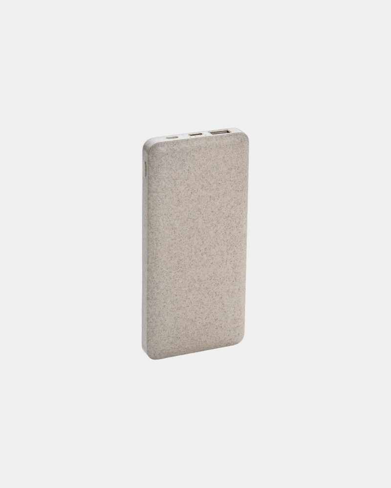 Power bank fibra de paja de trigo para personalizar