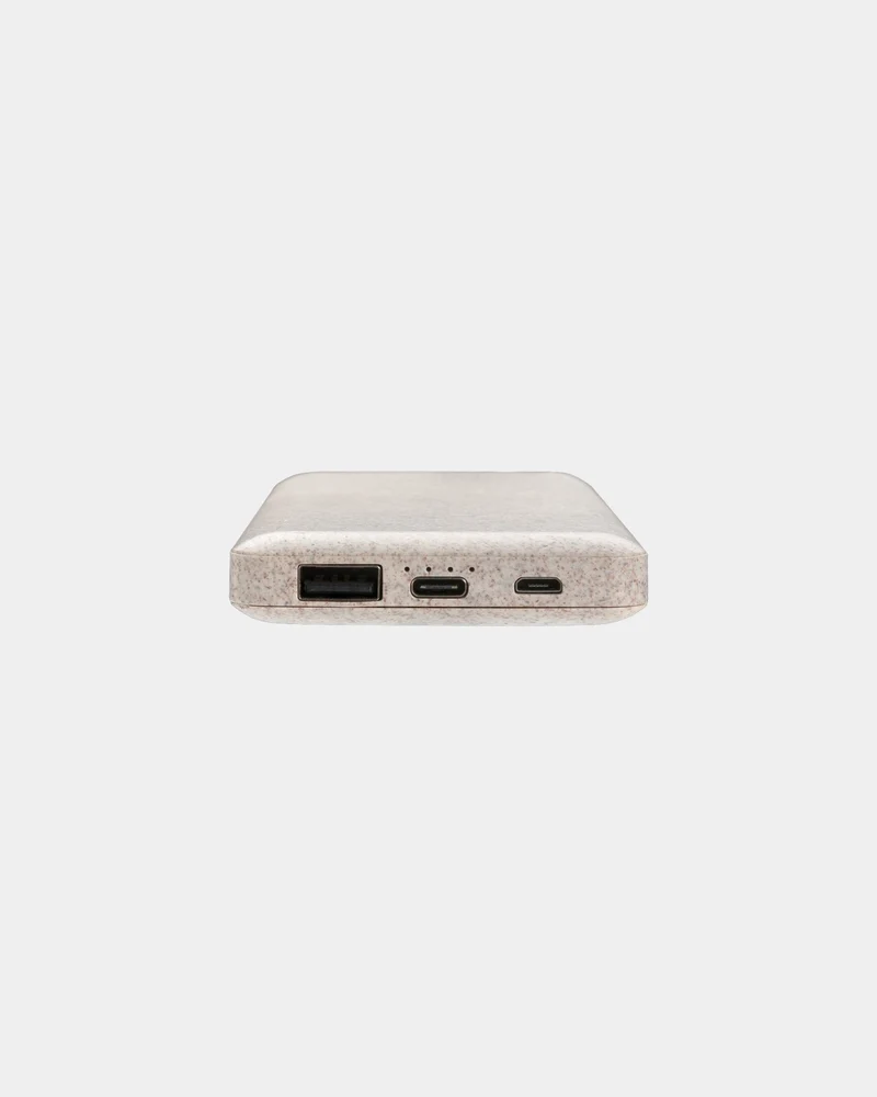 Power bank fibra de paja de trigo para personalizar