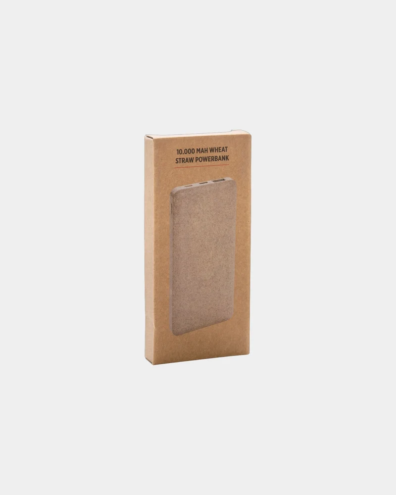 Power bank fibra de paja de trigo para personalizar