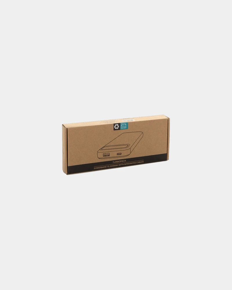 Power bank reciclado 10.000 mAh Turbopack para personalizar
