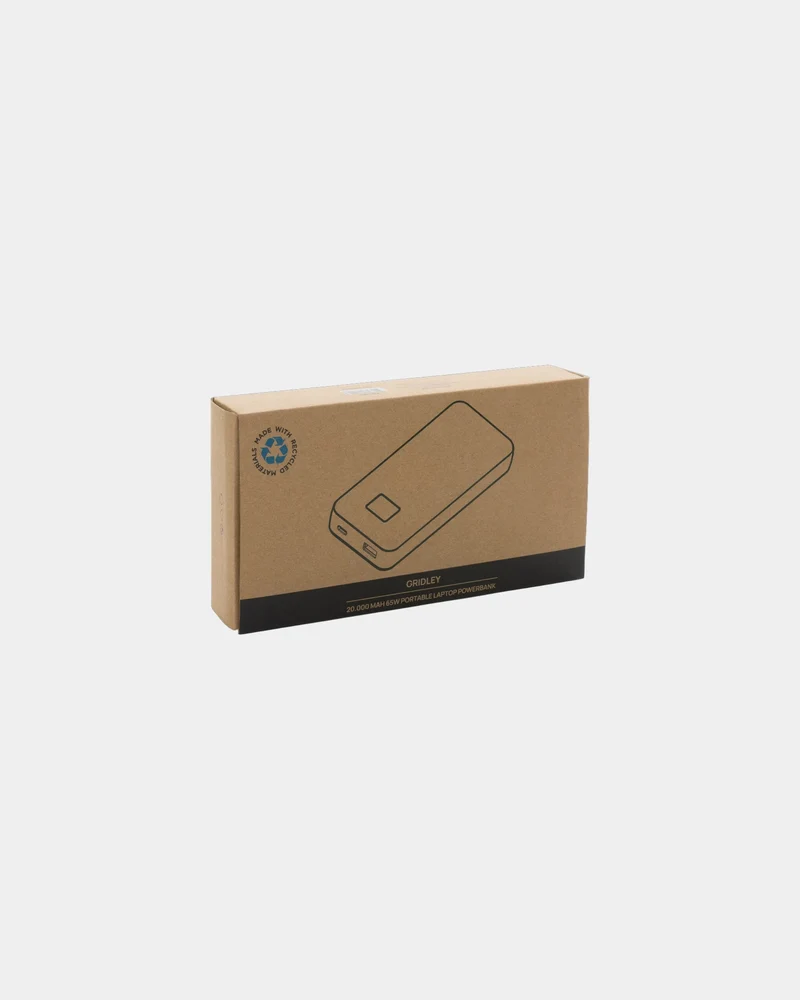 Power bank reciclado RCS 20.000mAh Gridley para personalizar