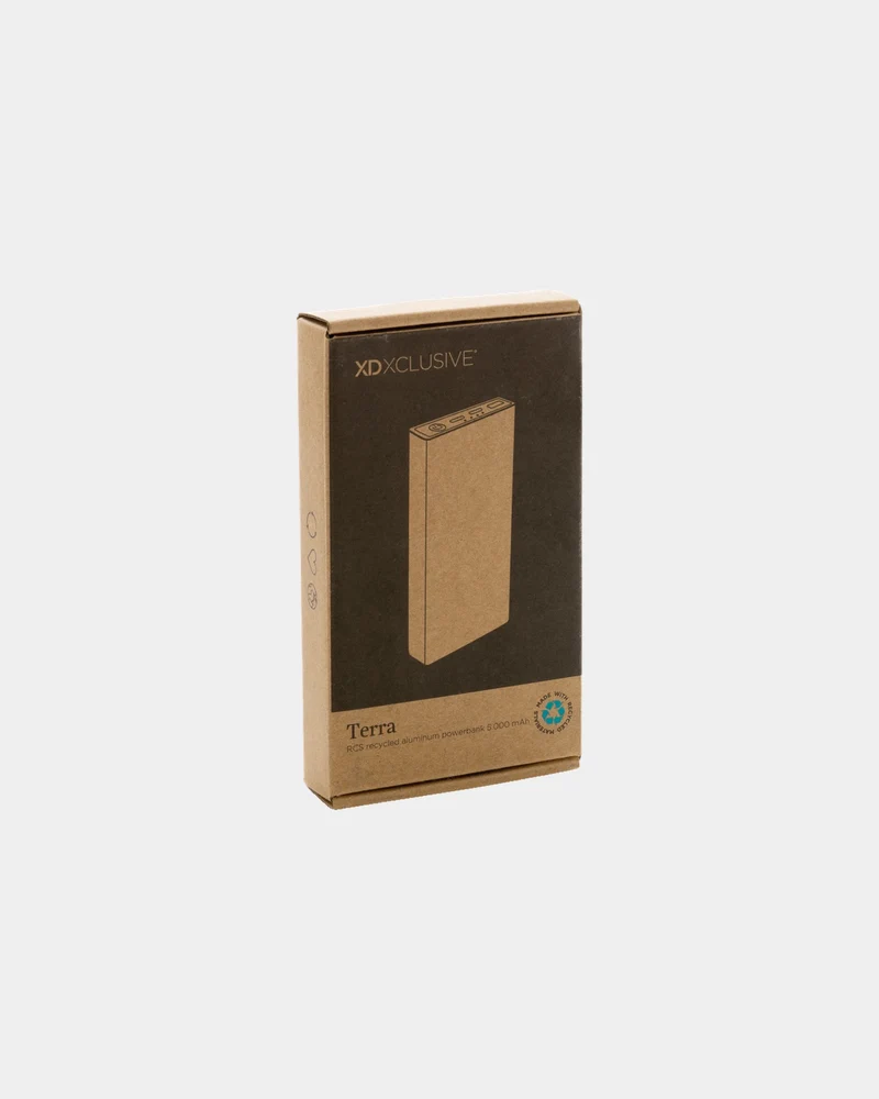 Power bank aluminio reciclado 5000 mAh para personalizar