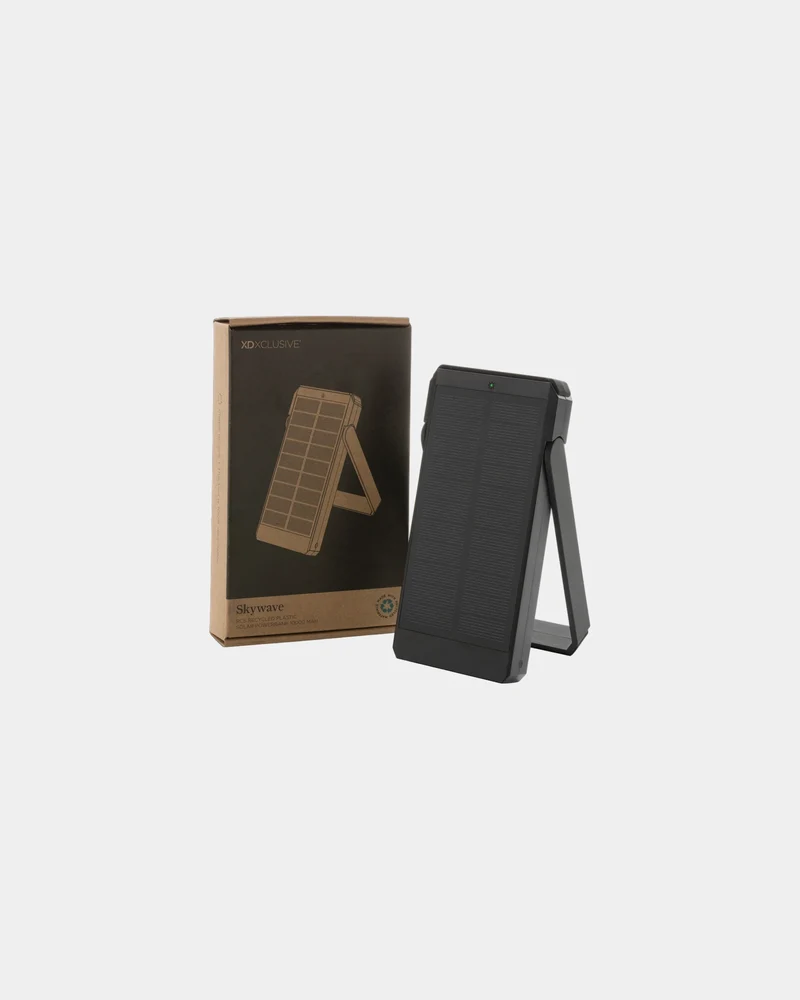 Power bank reciclado solar 10.000mAh para personalizar