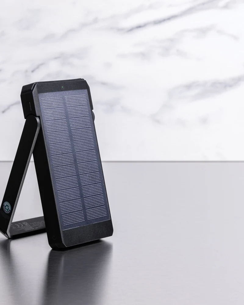 Power bank reciclado solar 10.000mAh para personalizar